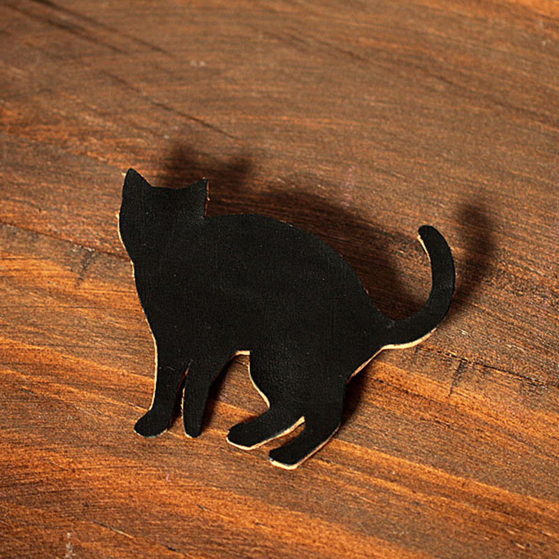 Pin on leather cat