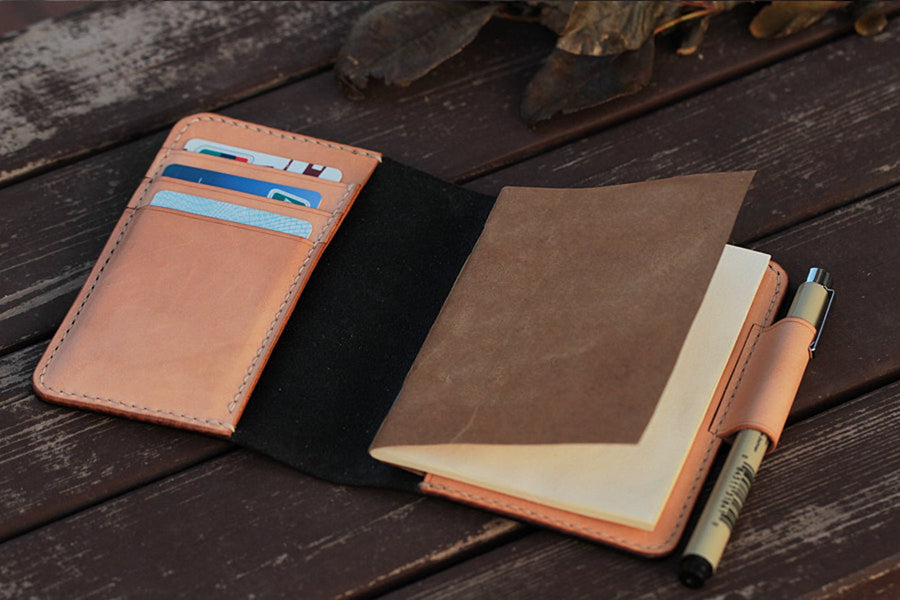 Handmade Leather Black Field Note Book Cover Journal Dairy – MerrySix